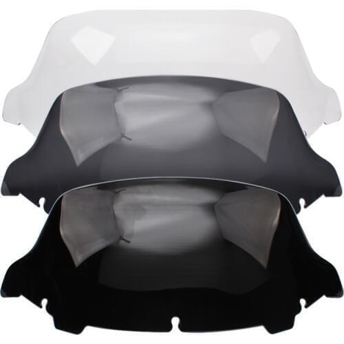 Motorcycle 3colors 10" Windshield Fairing ABS Plastic Windscreen & Wind Deflector For Harley Touring Electra Street Glide 14-19