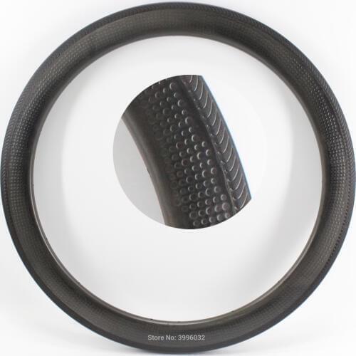 Newest 700C dimpled 58mm Road bike full carbon fibre bicycle wheels carbon clincher tubular rims moonscape 25mm width Free ship