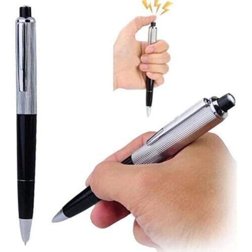 Novelty Utility Ballpoint Pens Electric Shock Pen Funny Kuso Prank Trick Joke Gadget Toy Gift канцелярия ручка шариковая