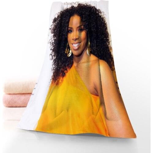 New Custom Kelly Rowland Towel Printed Cotton Face/Bath Towels Microfiber Fabric For Kids Men Women Shower Towels 70X140cm