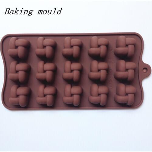 Wholesale Silicone mold B088 Knot shape Chocolate mold Fondant cake mould Baking mold DIY tools