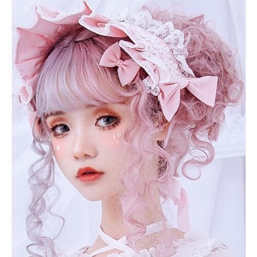Afternoon Time ~ Sweet Ruffled Lolita Headband with Lace Trimming