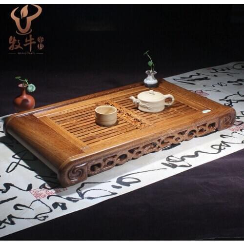 Factory direct number of high-grade wooden tray jinyumantang logo gift tea set full mixed batch