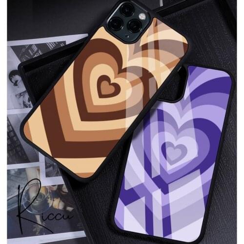 Latte Love Coffee Heart pink Phone Cases Rubber for iPhone 12 11 Pro Max XS 8 7 6 6S Plus X 5S SE 2020 XR 12Mini case