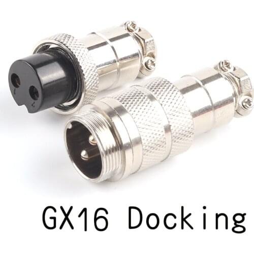 1 set GX16 butt Wire Connector 2/3/4/5/6/7/8/9/10 Pin Male & Female Circular Aviation Socket Plug Wire Panel Docking Connector