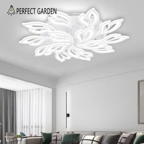 LED Ceiling Chandelier For Living Room Bedroom Kitchen Decorative Led Ceiling Lamps With Remote Control Indoor Fixture Lights