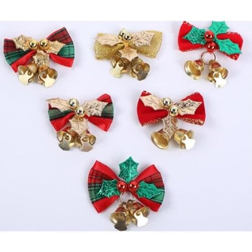 Christmas Tree Big Red Bow Christmas Ornaments Bell Home Bows Christmas Large Bows New Year Party Decoration
