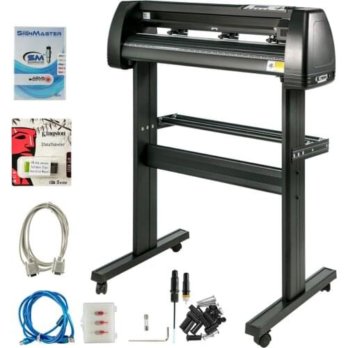 VEVOR 34 Inch Vinyl Cutter Plotter Machine with Stand Signmaster Software Sign Making Machine 720mm Paper Feed Vinyl Cutter