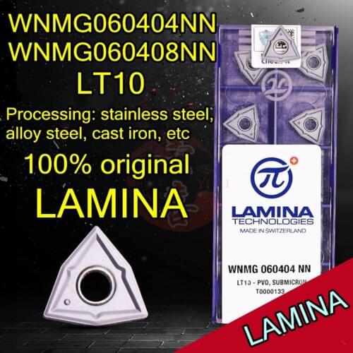 WNMG060404 WNMG060408 NN LT10 100% original Lamina Carbide insert Processing: stainless steel, steel, cast iron. Etc
