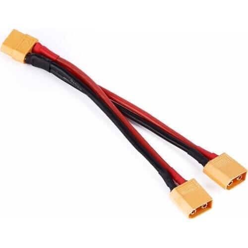 XT60 dual battery parallel extension one to two cable