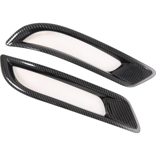 Car Tail Fog Light Lamp Cover Trim Frame Black For Honda CR-V/CRV 2020 2021 Parts Carbon Fiber Paint Accessories