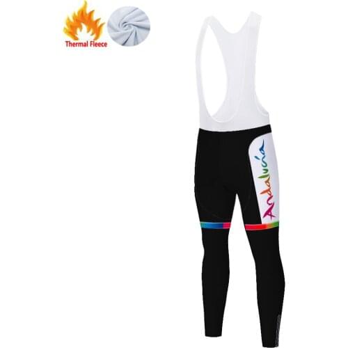 Andalucia Winter Thermal Fleece Fahrradhose Herren Cycling Pants Men Calça 자전거 Hombre Pantalones Ciclismo Pantalón Ciclismo