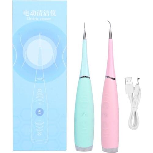 Vibrition Sonic Dental Scaler Usb Recharge Tooth Calculus Remover Tooth Stains Tartar Cleaner Tool Whiten Toothbrush