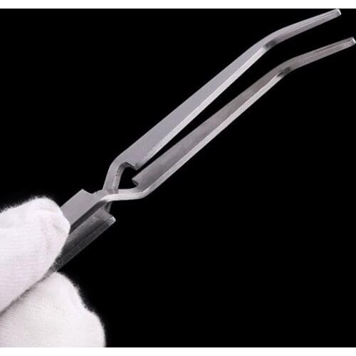 1Pc Nail Art Shaping Tweezers Stainless Steel Nail Styling Clip Manicure Nail Art Tools Shaping Tweezer UV Gel Curve Fixed Pinch