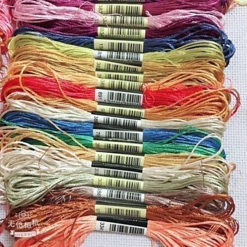 10/20/ 40/50 silk embroidery100% silk thread Spiraea embroide silk thread small sticks of hand embroidery cross stitch
