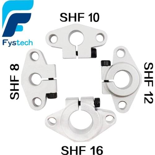 10pcs 3D Printer SHF8 SHF10 SHF12 SHF16 Aluminum Rod Rail Shaft Linear Rail Support CNC Router XYZ Axiz for 3D Printer