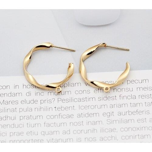 10 Pcs DIY Earring Settings Earrings Back Handmade Stud Earrings Base Connectors Linkers for Jewelry Making Findings