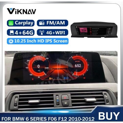 2 din For BMW 6 Series F06 F12 2010-2012 Car Stereo Navigation GPS Radio CarPlay Multimedia Player auto Touch Screen Head Unit
