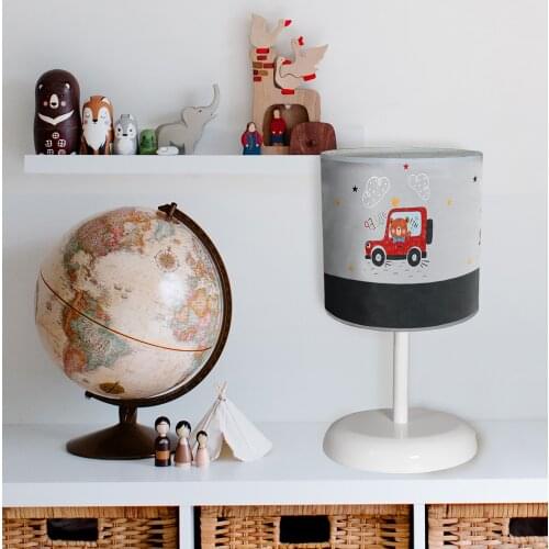 Car Pattern Children 'S Room Night light Table Top Lamps Lighting lampshade Star Cloud Educational Lighting