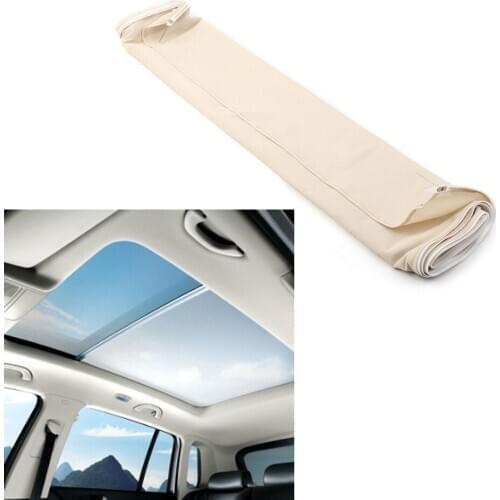 For Porsche Cayenne Car Sun Visor Sunroof Sunshade Curtain Cover 2003 2004 2005 2006 2007 2008 2009 2010 Light Beige