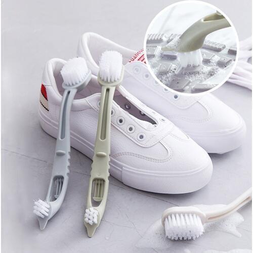 Double-end Shoes Brush Cleaner Cleaning Sneaker White Shoes Cleaner Kit Multifunction Household Cleaning Brush Laundry Tool