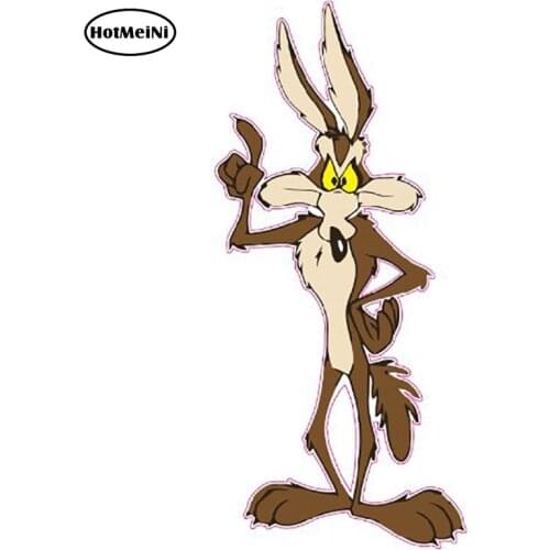 HotMeiNi 13cm x 6cm Funny Coyote Decal Car Styling Car Stickers Vinyl Graphic Decor for Car Window Bumper Trunk