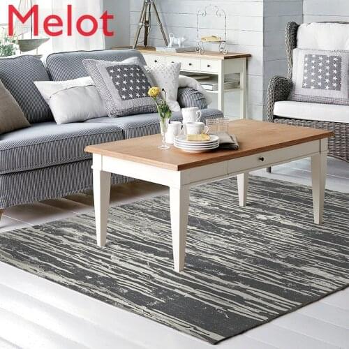 Living Room Carpet Home Mild Luxury Retro Table Carpet Washable Stain Resistant Sofa and Carpet in Front of Bed