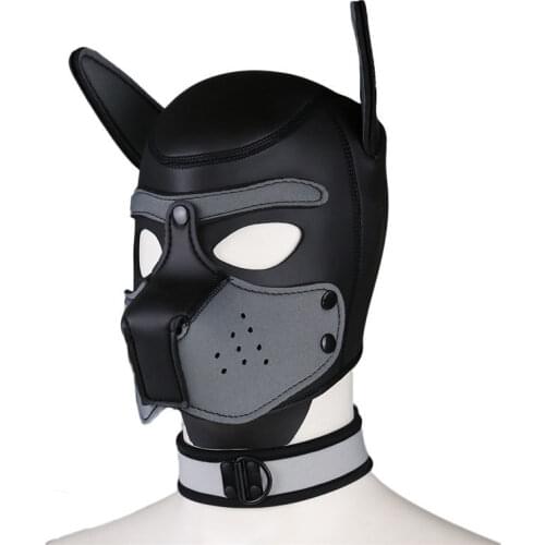 Puppy Play Bdsm Bondage Dog Mask Hood Slave Cosplay Fetish SM Adult Games Erotic Sex Toys For Couples Restraint Sex Shop