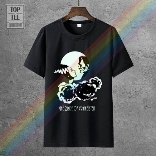 The Bride Of Frankenstein Movie Men Oversize T-Shirts Likes Shirts Loki T Shirts Motorcycle Tshirt Gothic Style Ebzcdo