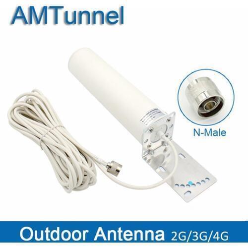 Mimo 4G outdoor antenna 2.4Ghz antenna 3G 4G LTE antenna 12dBi with N male/SMA male 5m/10m for mobile signal booster