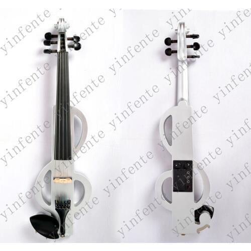 One 4/4 Electric Violin New 5 string Shape Many Colors Solid wood Black yellow white