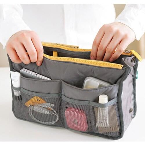 2020 New Nylon Cosmetic Bag Insert Handbag Storage Bags Pad Manager Female Storage Bag Neat Travel Closet Organizer