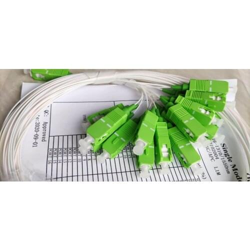 30 PCS/Lot 1X16 PLC SC/APC SC/UPC SM 0.9mm High Quality 1m FTTH Fiber Optic Splitter SC APC