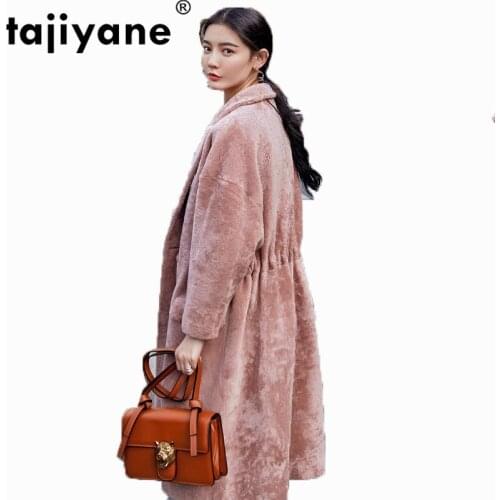 Coat Fur Real Autumn Winter Jacket Women Clothes 2021 Korean Natural Pure Wool Coat Double-faced Fur Warm Thick Coats ZT1467