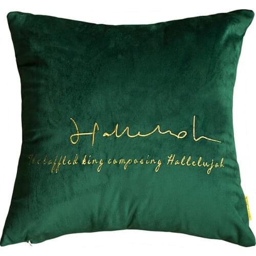 Nordic Luxury Velvet Cushion Super Soft Pillow Cover For Sofa Living Room Housse 45*45 Throw Pillow case cushion Home Decorative