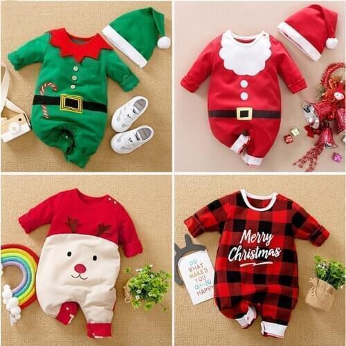 Christmas Clothes Baby Girl Outfit Baby Rompers Long Sleeve Wool Baby Junmpsuit Girls Baby Girl Clothes Newborn ChristmasOutfit