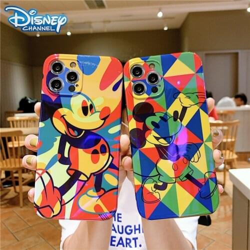 DISNEY 2021 Mickey Silicone Case for IPhone 11 Pro Xs Max FOR IPhone 12 12PRO 12PROMAX Official Liquid Silicon 360 Full Cover