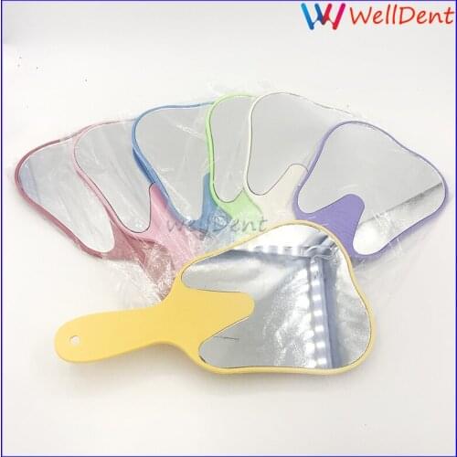 Dental Oral Hygiene Mirror Unbreakable Mouth Teeth Mirror Cute Handle Plastic Makeup Mirror Oral Care Hygiene Tool For Dentist