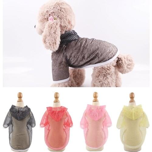 Thin Mesh Pet Dog Vest tshirt Sunscreen Summer Dog Clothes for Small Dog Chihuahua Shirts Puppy Cat Hoodie Pets Dogs Clothing