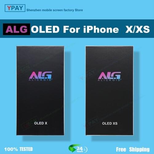 ALG OLED For iPhone X Xs LCD Display Touch Screen Digitizer Assembly Tested No Dead Pixel Replacement LCDS + GIFTS