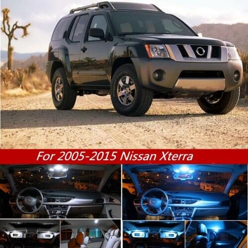 10Pcs White Canbus LED Lamp Car Bulbs Interior Lights Kit For Nissan Xterra 2005-2015 Auto Map Dome Trunk License Plate Light