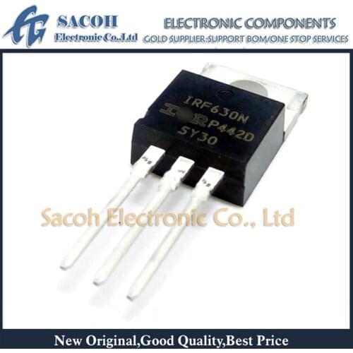 10Pcs IRF630N or IRF630NPBF or IRF630 TO-220 9.3A 200V Power MOSFET