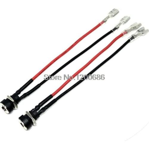 1007 20AWG 4.8MM to dc jack 5.5/2.1 female connector 5.5 2.1 DC 4.8MM Female