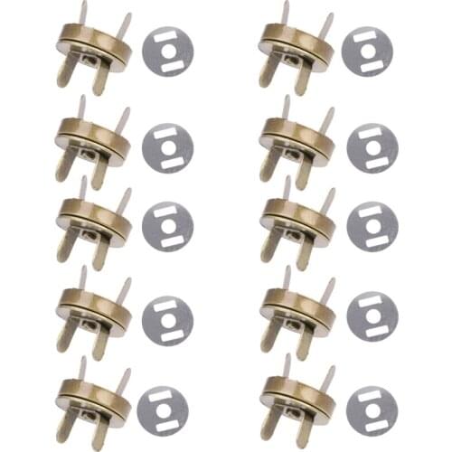 10x Magnetic Snap Buckle For DIY Clasps Closure Handbag Purse Bags Accessories