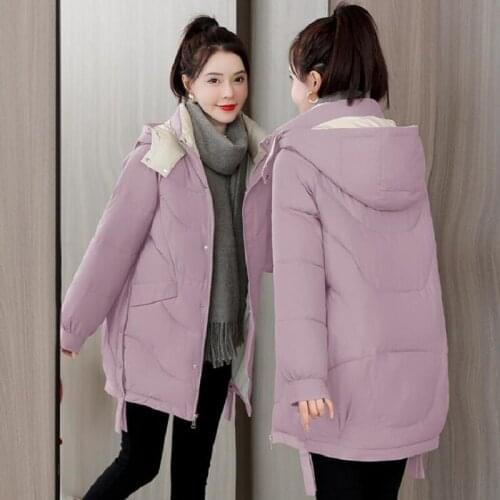 2021 Winter Women Coats Comfortable Fashion Basic Jacket And Coat Women Casual Long Parkas Hooded Winter Jacket Women