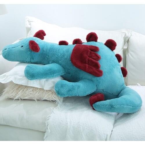 30-120cm Kawaii White Dragon Plush Animal Dinosaur Toy Stuffed Soft Sleeping Pillow For Child Baby Home Decoration Birthday Gift