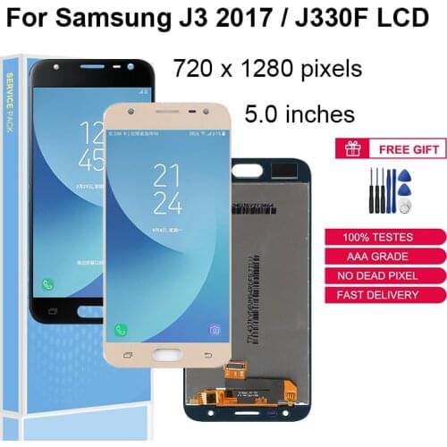 5.0" Original For Samsung Galaxy J3 2017 J330 LCD J330F Display Touch Screen Digitizer Display Replacement Parts