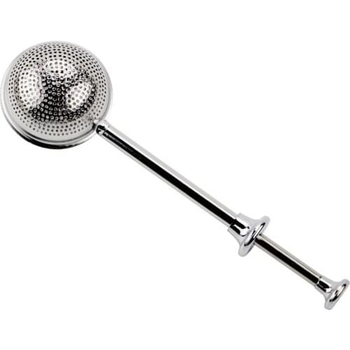 Teapot Ball Mesh Tea Infuser Filter Easy Stainless Steel Tea Strainer Reusable Metal Tea Bag Spice Tea Kitchen Accessories