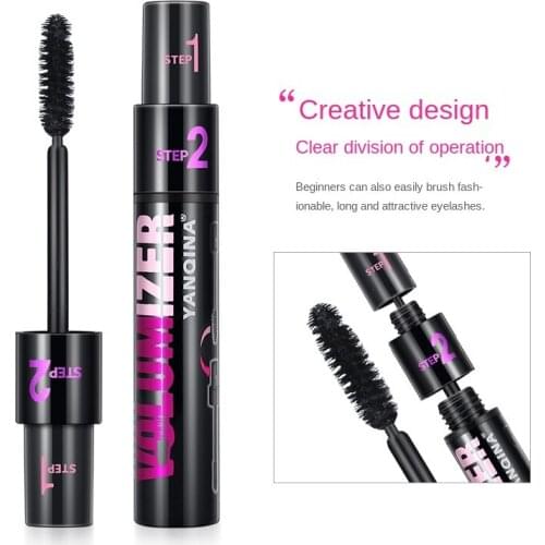 Double-headed Mascara Naturally Lengthened Slender Curls 2in1 Waterproof Beauty Product