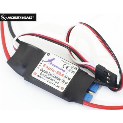 Original Hobbywing Eagle 20A ESC For Brushed Motor For RC Airplane Plane 370 380 390 280 270 Wholesale